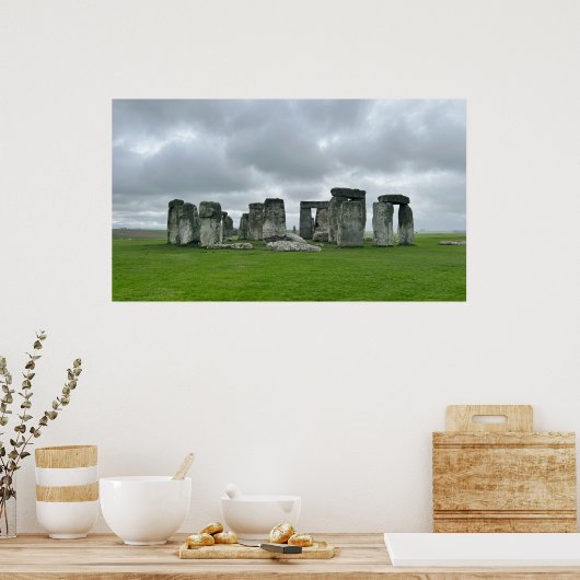 AFDRUKKEN | Stonehenge 35" x 20" Poster (Keuken)