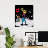 Afdrukken "Trash Talk" - door Kev Moore Poster (Thuiskantoor)