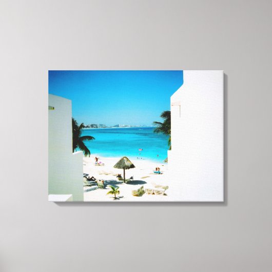 Afdrukken Tropisch Uitzicht Canvas (Voorkant)