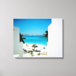 Afdrukken Tropisch Uitzicht Canvas