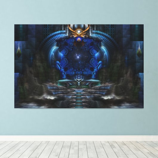 Afdrukken uitzicht naar antennecanvas (Insitu (Houten vloer))