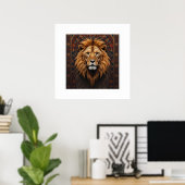 Afdrukken, Value Poster Paper (Matte) Lion Afbeeld (Thuiskantoor)