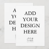 Afdrukken van 5"x7" portretkaarten kaart (Voorkant / Achterkant)