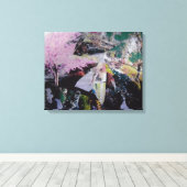 Afdrukken van abstract Natuur Canvas (20 x 16) (Insitu (Houten vloer))