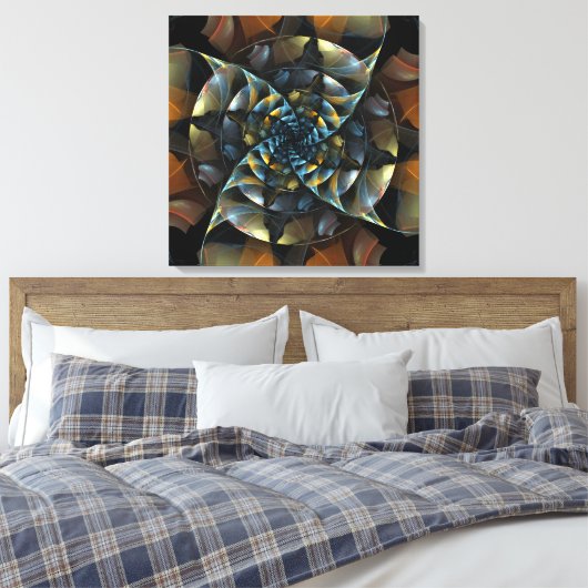 Afdrukken van Abstract schildpad met wielafdruk (Insitu (Slaapkamer))
