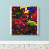 Afdrukken van Afrikaanse Canvas (Insitu (Houten vloer))