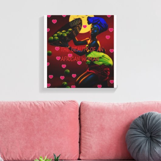 Afdrukken van Afrikaanse Canvas (Insitu (Woonkamer))