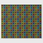 Afdrukken van Afrikaanse geruite patroonkunst Cadeaupapier (Vlak)