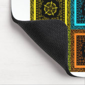 Afdrukken van Afrikaanse geruite patroonkunst Muismat (Hoek)