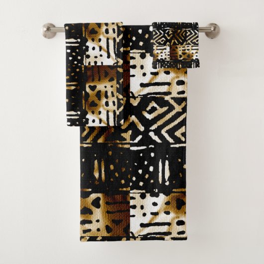 Afdrukken van Afrikaanse modderkleding Bad Handdoek (Insitu)