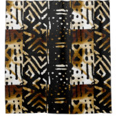 Afdrukken van Afrikaanse modderkleding Douchegordijn (Voorkant)