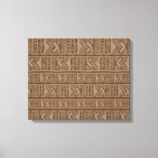 Afdrukken van Afrikaanse tribaal canvas (Voorkant)