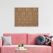 Afdrukken van Afrikaanse tribaal canvas (Insitu (Woonkamer))