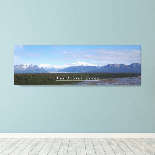 Afdrukken van alaska Range Landscape Stretted Canv (Insitu (Houten vloer))