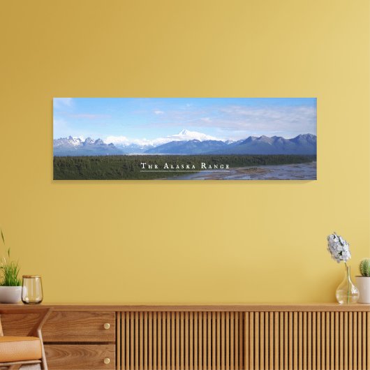 Afdrukken van alaska Range Landscape Stretted Canv (Insitu (Woonkamer))