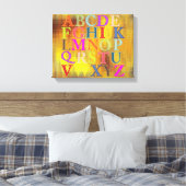 Afdrukken van alfabet Canvas (Insitu (Slaapkamer))