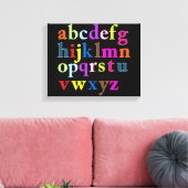Afdrukken van alfabet Canvas (Insitu (Woonkamer))