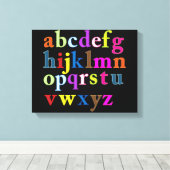 Afdrukken van alfabet Canvas (Insitu (Houten vloer))