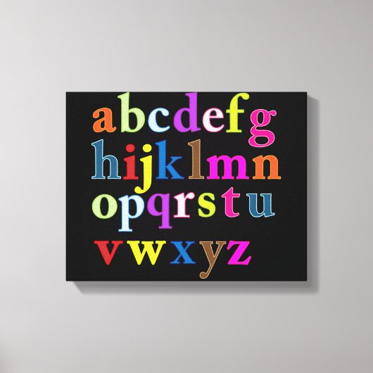 Afdrukken van alfabet Canvas (Voorkant)