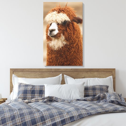 Afdrukken van alpaca canvas (Insitu (Slaapkamer))