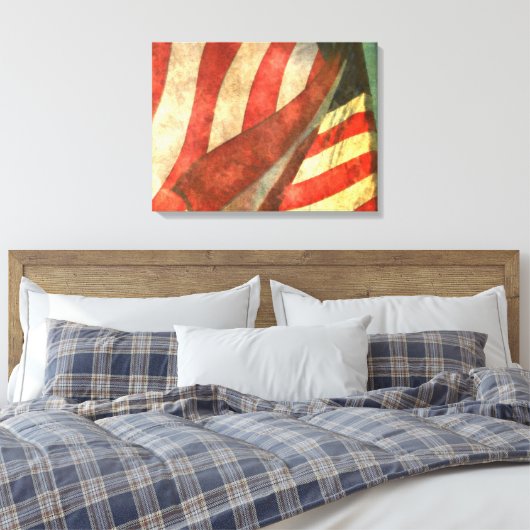 Afdrukken van Amerikaans schilderCanvas met één pa (Insitu (Slaapkamer))