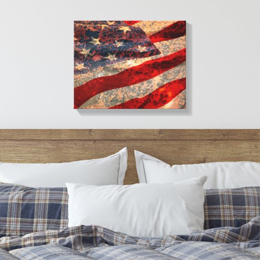 Afdrukken van Amerikaanse vlag (Insitu (Slaapkamer))