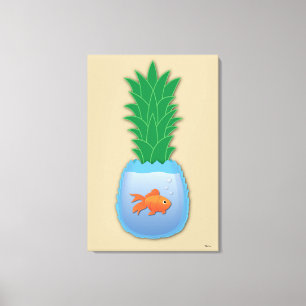 Afdrukken van ananas viscanvas