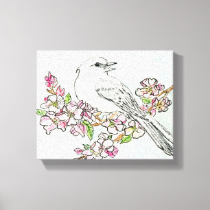 Afdrukken van Arkansas Stretched Canvas