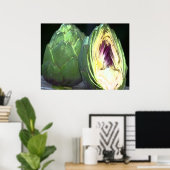 Afdrukken van Artichoke Canvas Poster (Thuiskantoor)