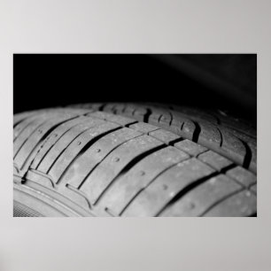 Afdrukken van autobanden poster