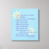 Afdrukken van baby shower gepantserd Canvas (blauw (Voorkant)