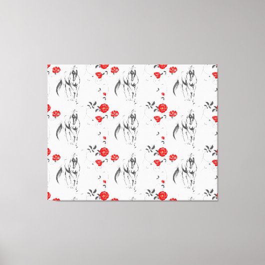 Afdrukken van barokbestendig paard (Voorkant)