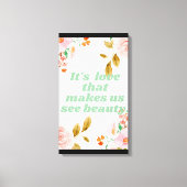 Afdrukken van Beauty and Love Canvas (Voorkant)