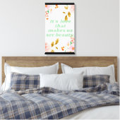 Afdrukken van Beauty and Love Canvas (Insitu (Slaapkamer))