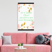 Afdrukken van Beauty and Love Canvas (Insitu (Woonkamer))