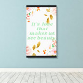 Afdrukken van Beauty and Love Canvas (Insitu (Houten vloer))