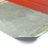 Afdrukken van Belgische deuropendoek Poster (Hoek)