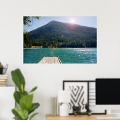 Afdrukken van bergmeer en stuwmeer poster (Thuiskantoor)