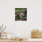 Afdrukken van besproeide tuin poster (Keuken)