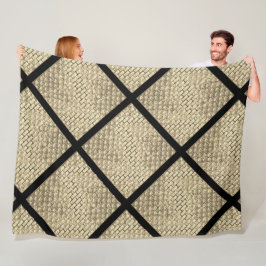 Afdrukken van bijtend design van baksteenmuurbeige fleece deken