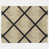 Afdrukken van bijtend design van baksteenmuurbeige fleece deken (Voorkant (Horizontaal))