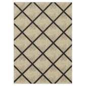 Afdrukken van bijtend design van baksteenmuurbeige tafelkleed (Voorkant)