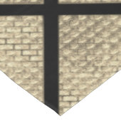 Afdrukken van bijtend design van baksteenmuurbeige tafelkleed (Gekanteld)