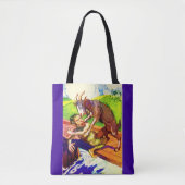 afdrukken van billy geitenkorf en troll tote bag (Voorkant)