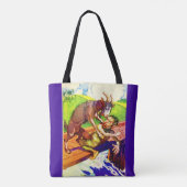 afdrukken van billy geitenkorf en troll tote bag (Achterkant)