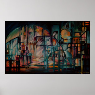 Afdrukken van binnenste Canvas Poster