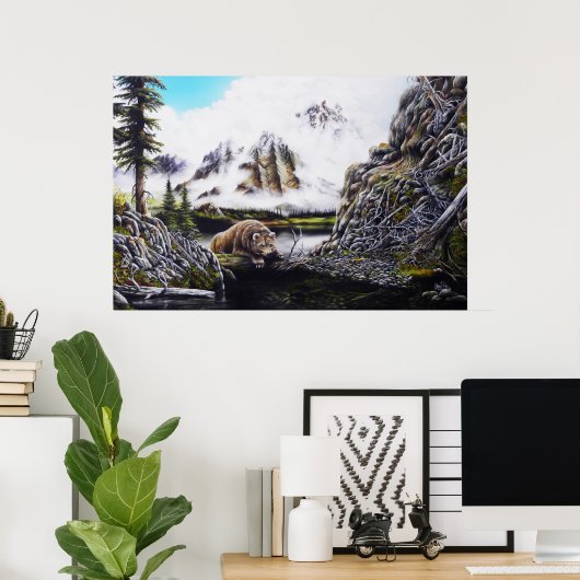 Afdrukken van binnentijd poster (Thuiskantoor)