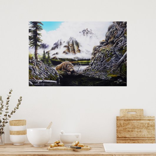 Afdrukken van binnentijd poster (Keuken)