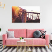Afdrukken van Bixby-brugcanvas (Insitu (Woonkamer))