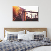 Afdrukken van Bixby-brugcanvas (Insitu (Slaapkamer))